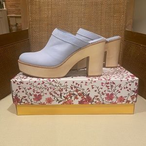 Antonio Melani x Kimberly Whitman Camellia Leather Clogs